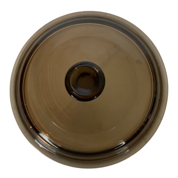 Corning Vision Amber Glass Saucepan With Pyrex Lid .5L Vintage - Picture 9 of 11